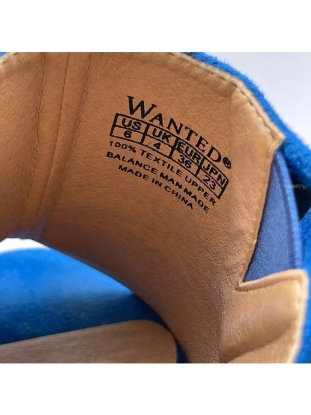 Stylish Wanted Microfiber Open Toe Slip on Wedge Sandal Espadrille Style Size 6
